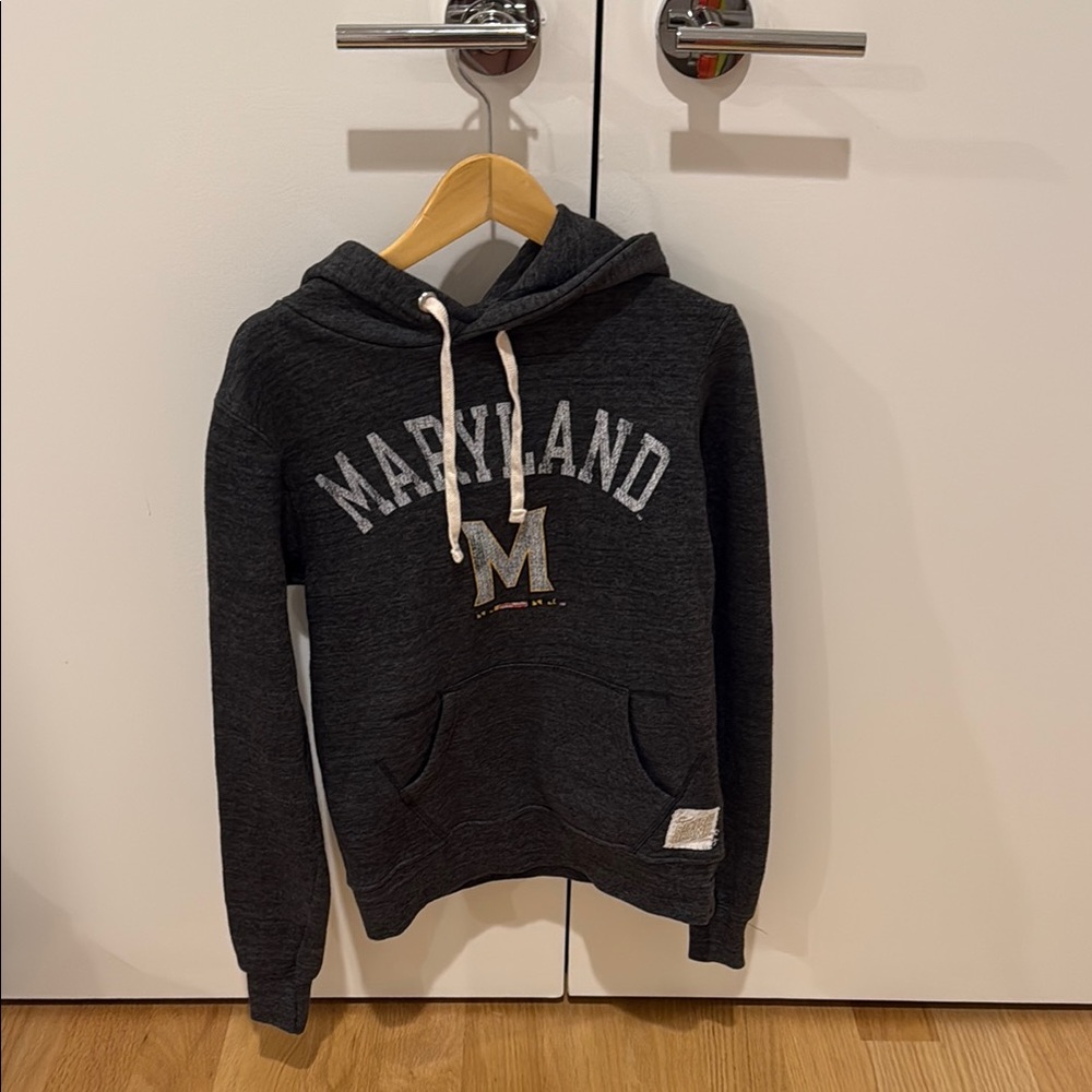 Maryland Kids Hoodie, RETRO BRAND - Black/Gray